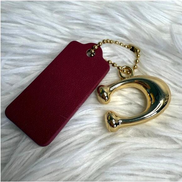 COACH "C" Hang Tag Key Fob Bag Charm - Picture 2 of 2